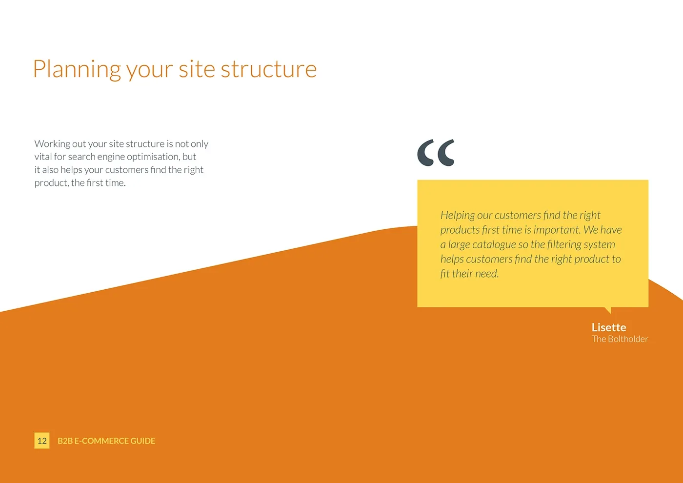 Bravesight E-commerce Guide Series · B2B E-commerce Guide, image 12