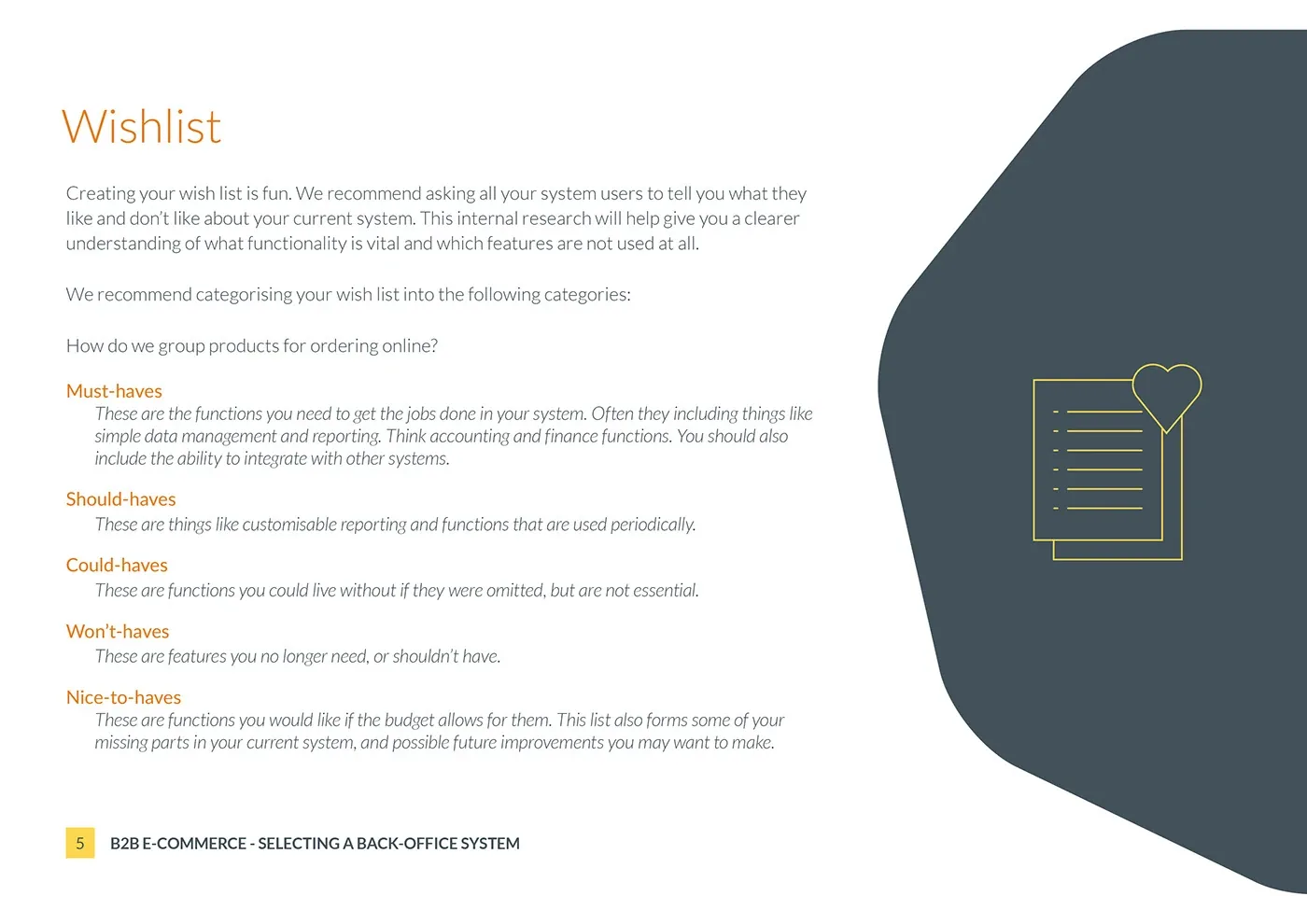 Bravesight E-commerce Guide Series · Selecting a back-office system, image 5