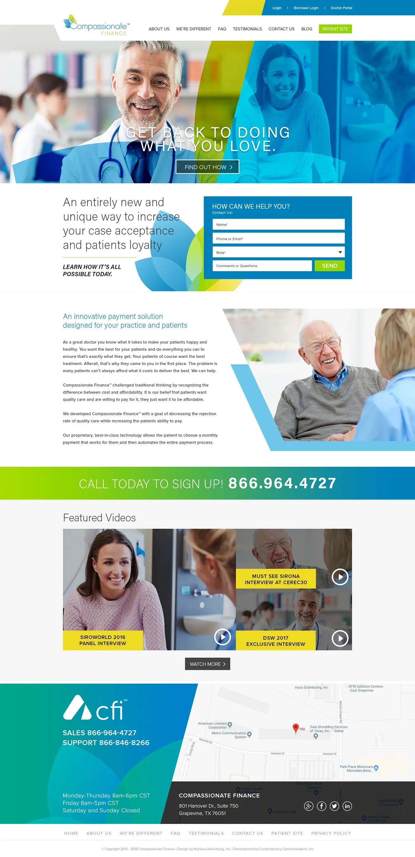 Compassionate Finance · 2019 homepage design studies, image 2