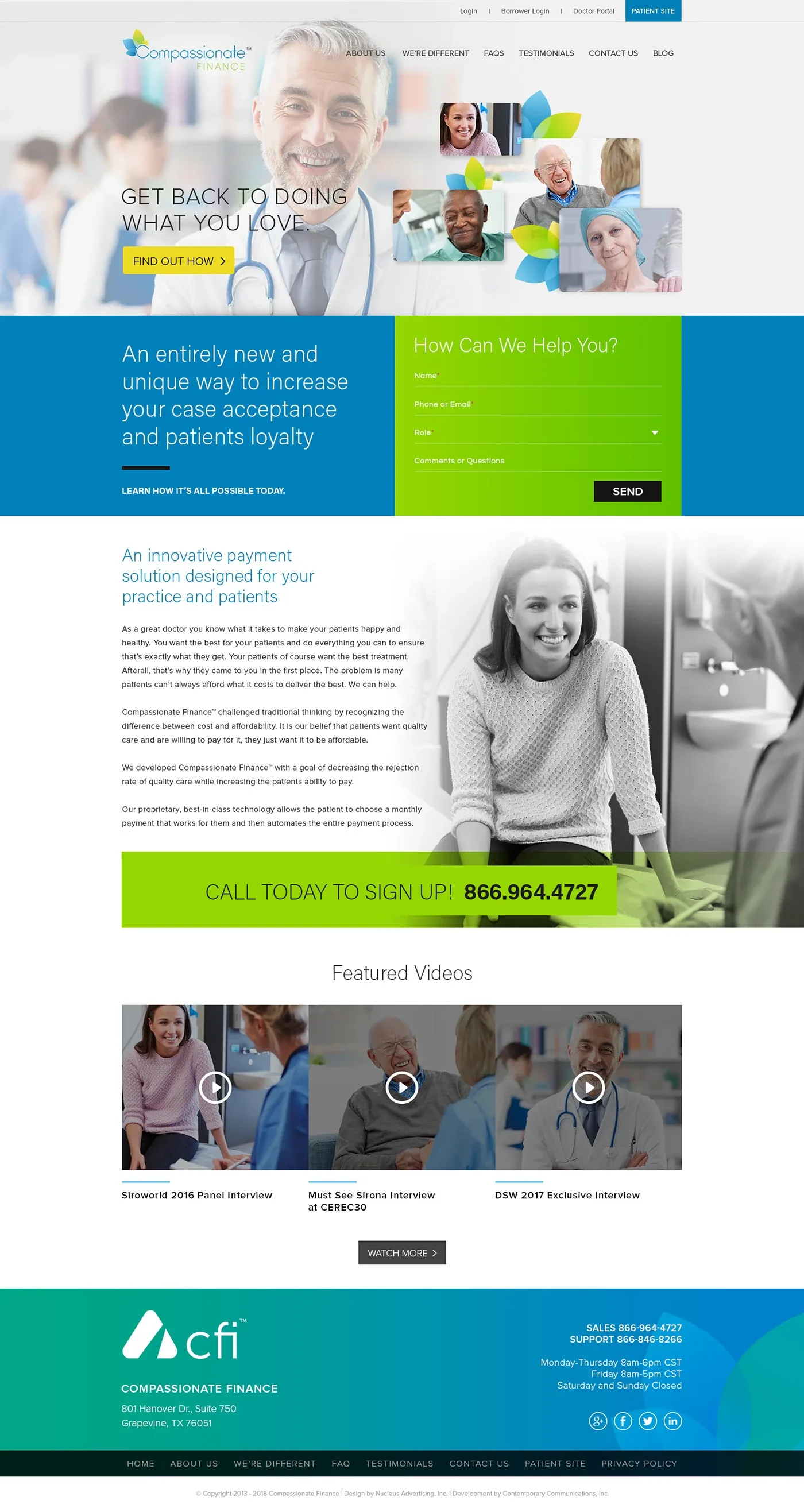 Compassionate Finance · Homepage design studies, image 2