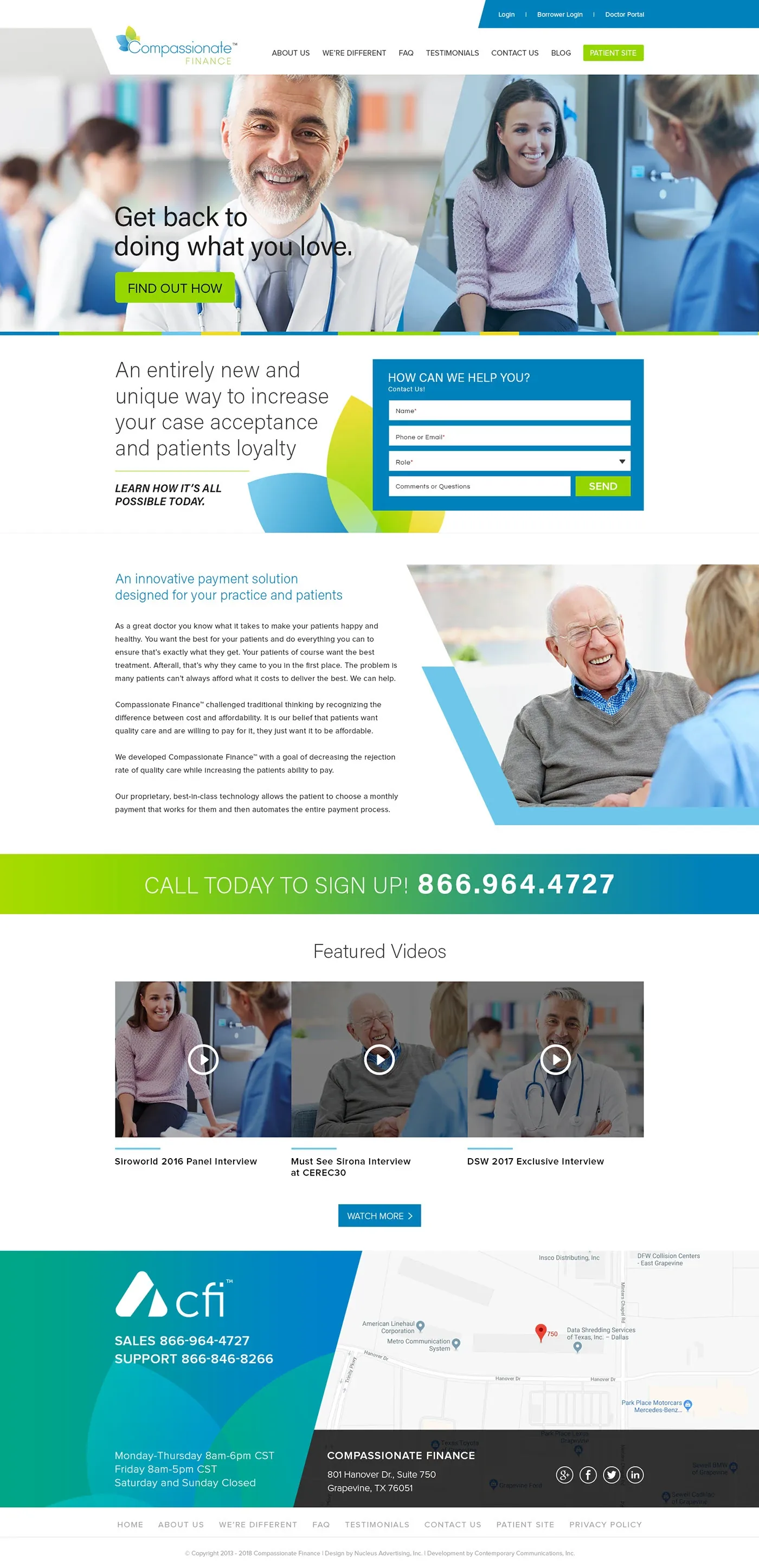 Compassionate Finance · Homepage design studies, image 3