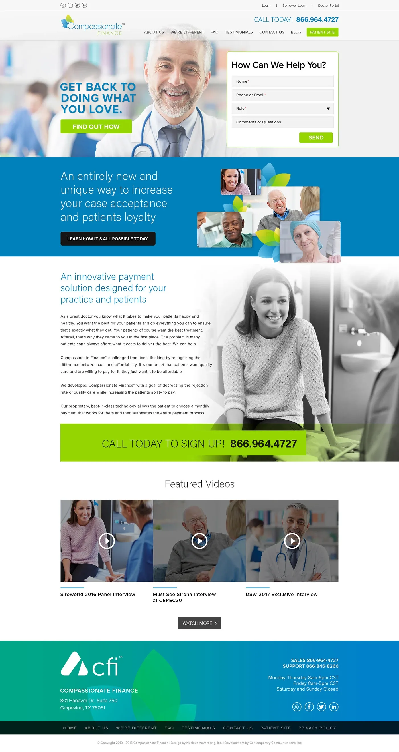 Compassionate Finance · Homepage design studies, image 7