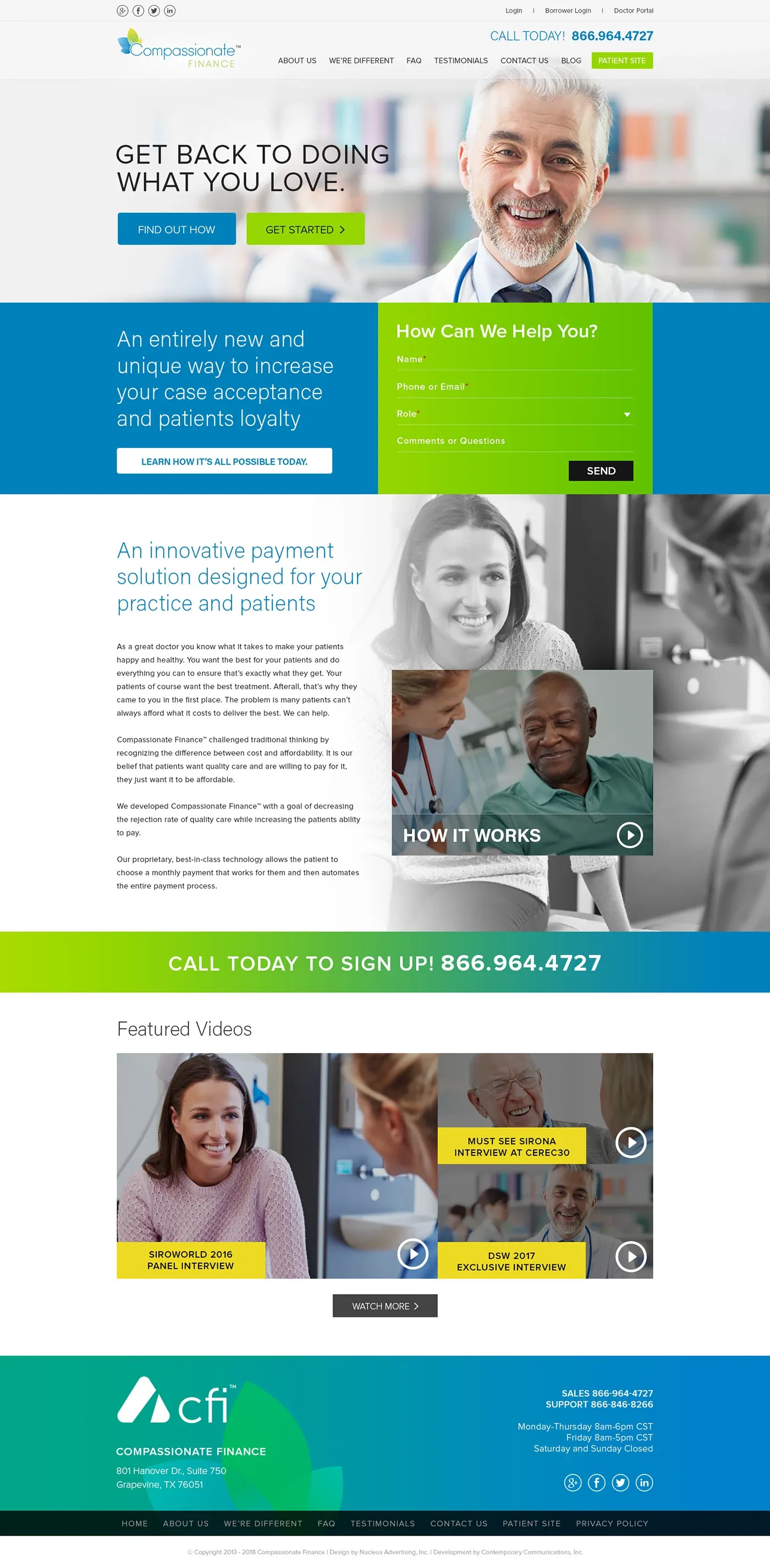 Compassionate Finance · Homepage design studies, image 8