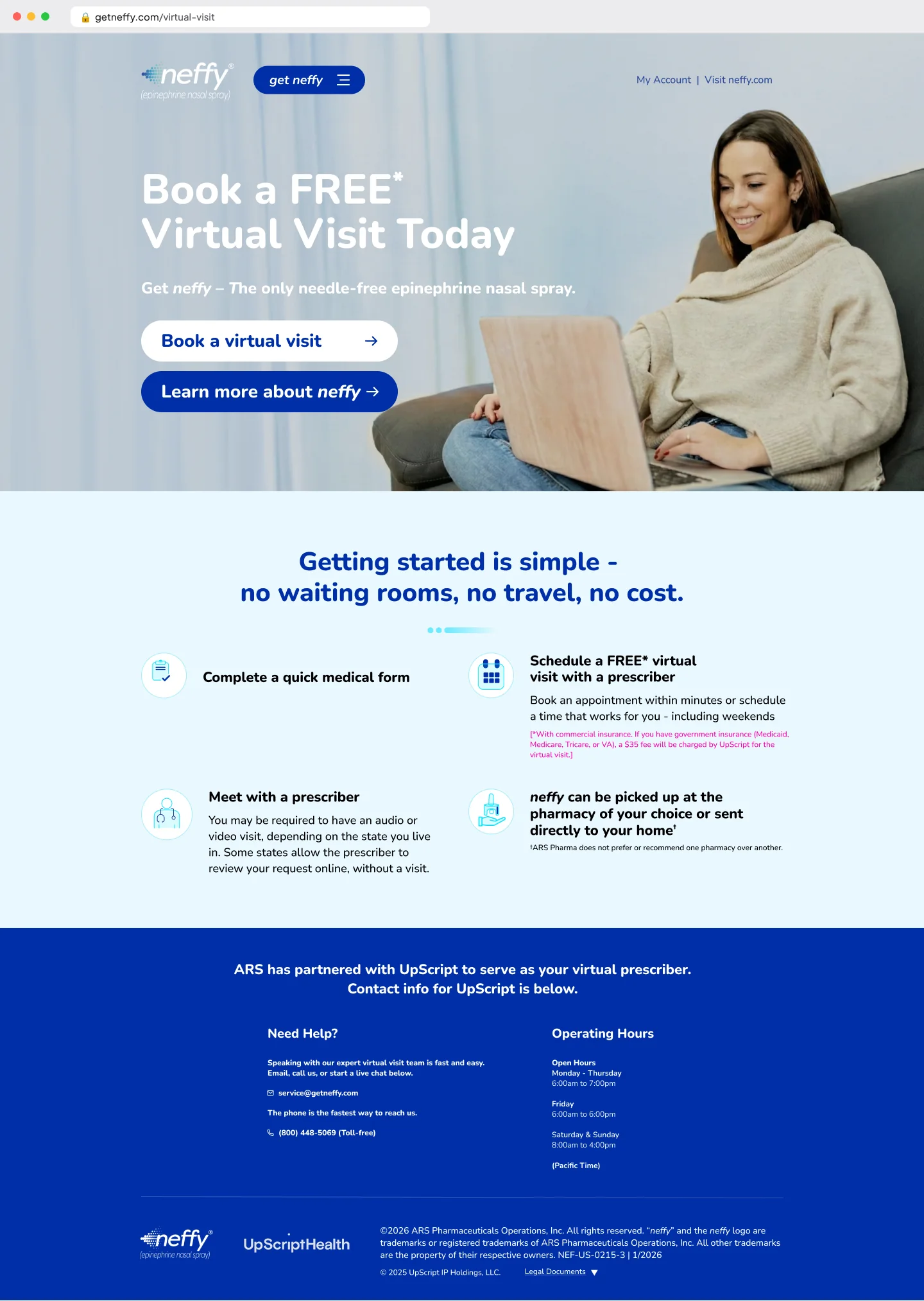 neffy Virtual Visit Landing Pages · Virtual Visit, image 1