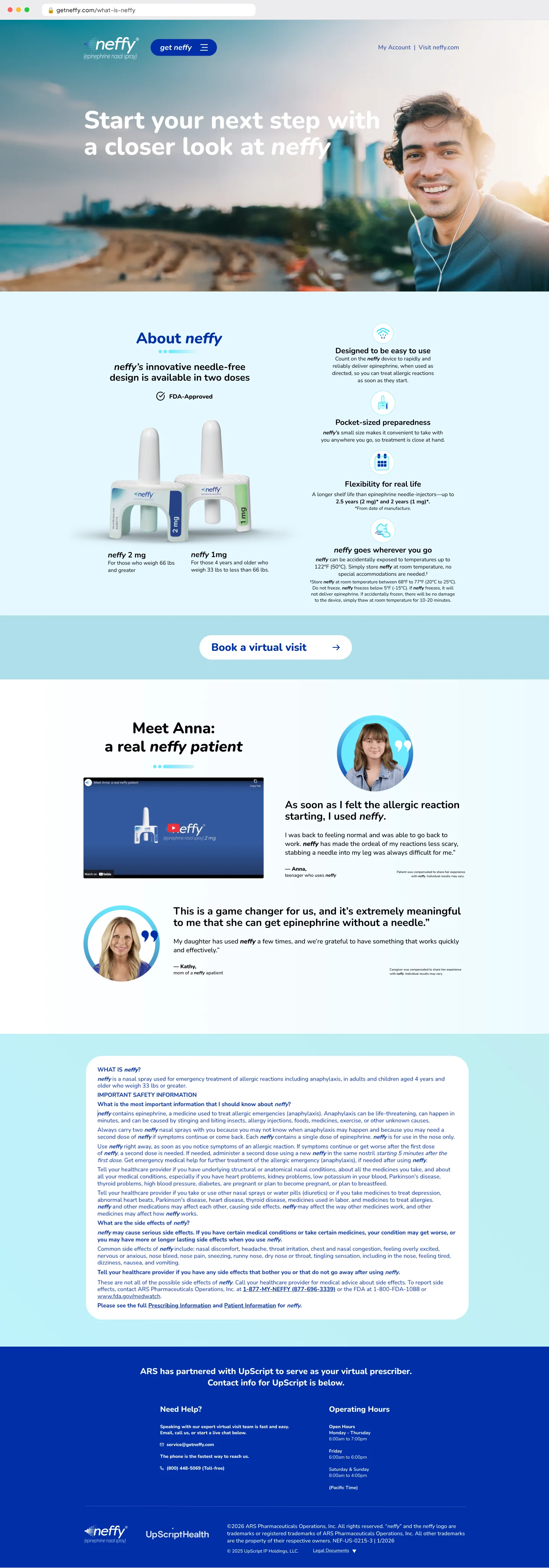 neffy Virtual Visit Landing Pages · What is neffy, image 1