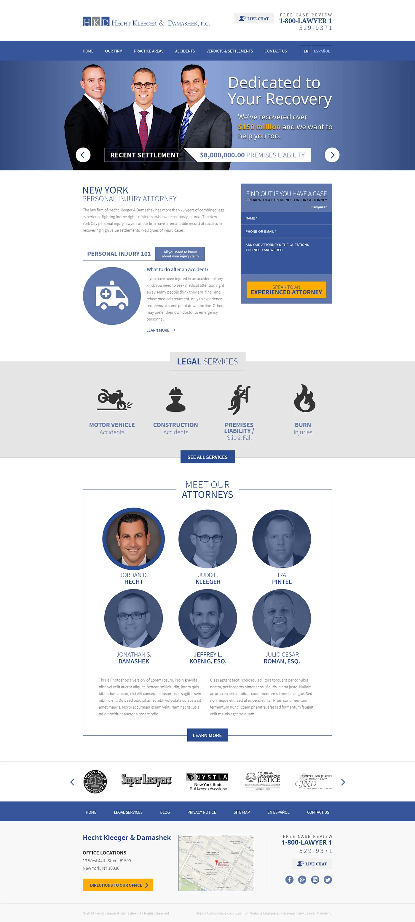 Law Firm Website Collection · Hecht, Kleeger & Damashek, image 1