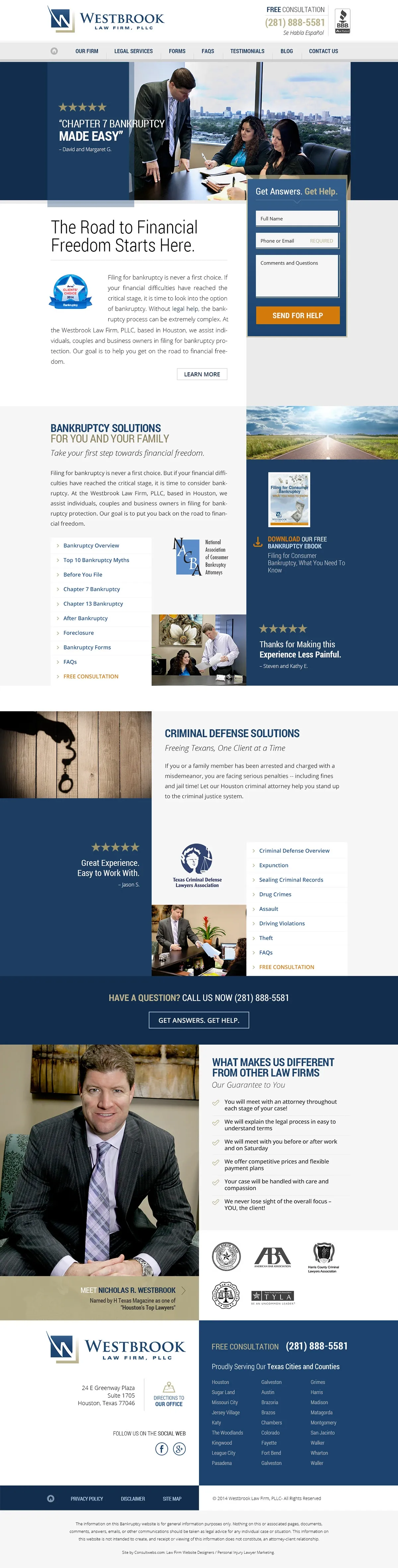 Law Firm Website Collection · Westbrook Law Firm, image 1