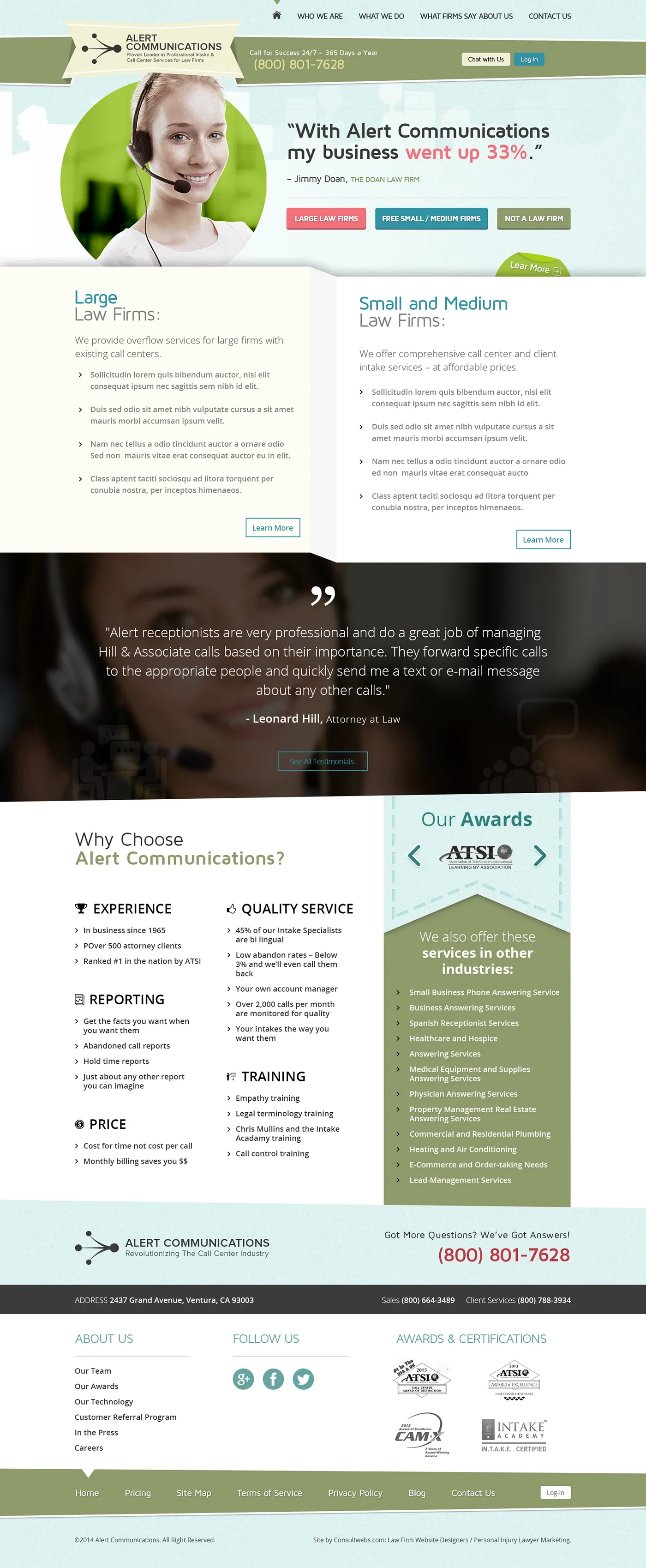 Law Firm Website Collection · Alert Communications, image 3