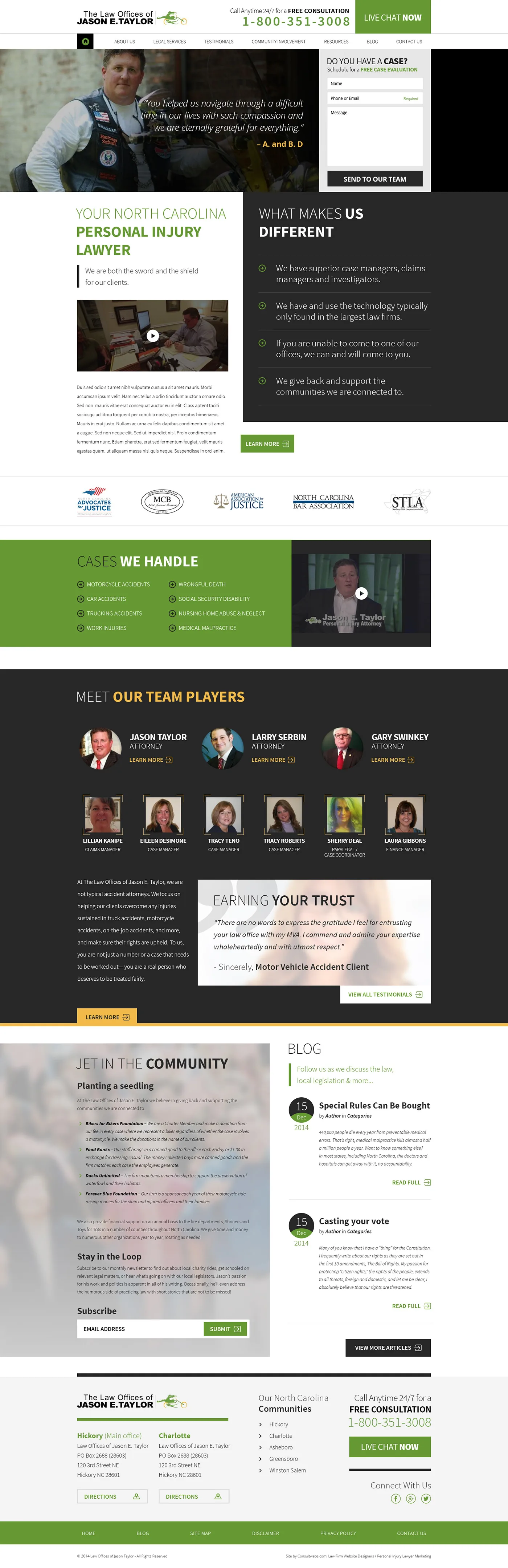 Law Firm Website Collection · Jason E. Taylor Law Office, image 1