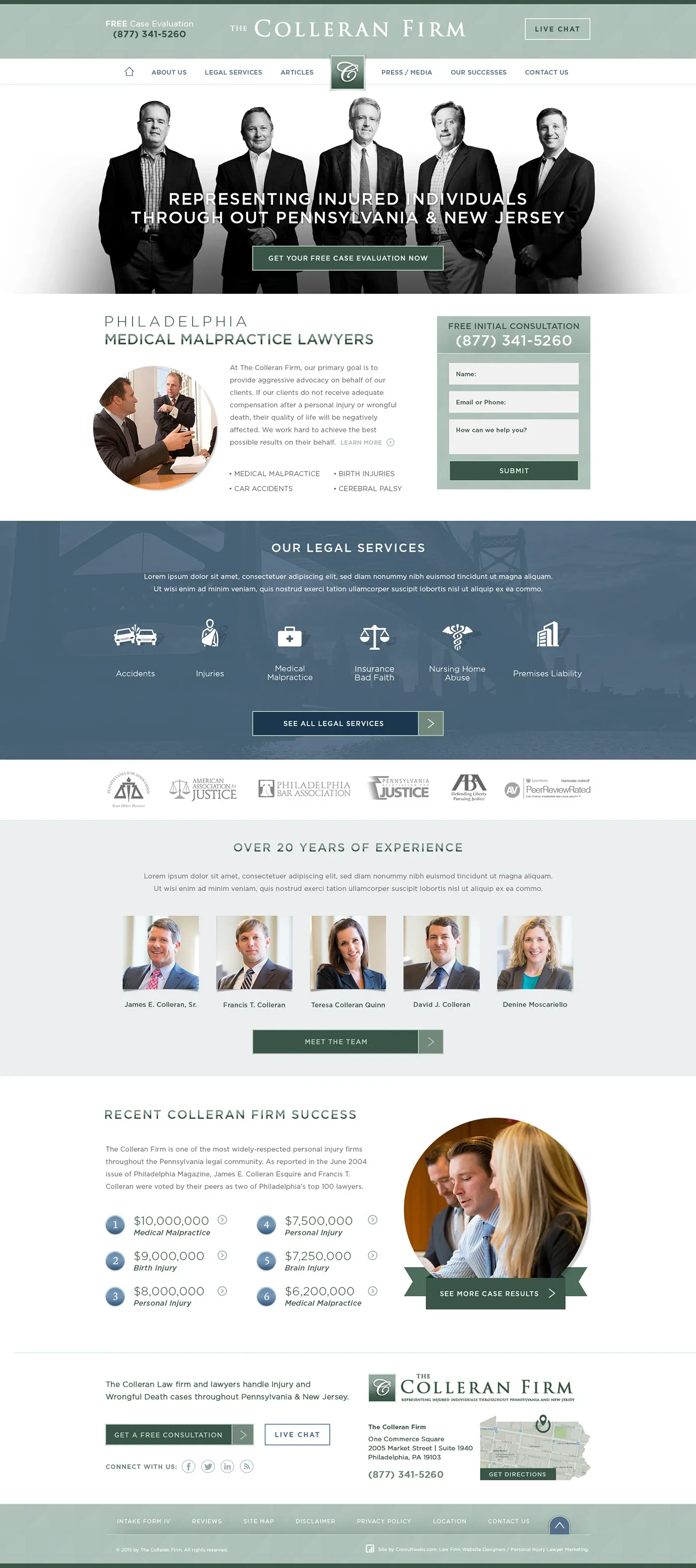 Law Firm Website Collection · The Colleran Law Firm, image 1