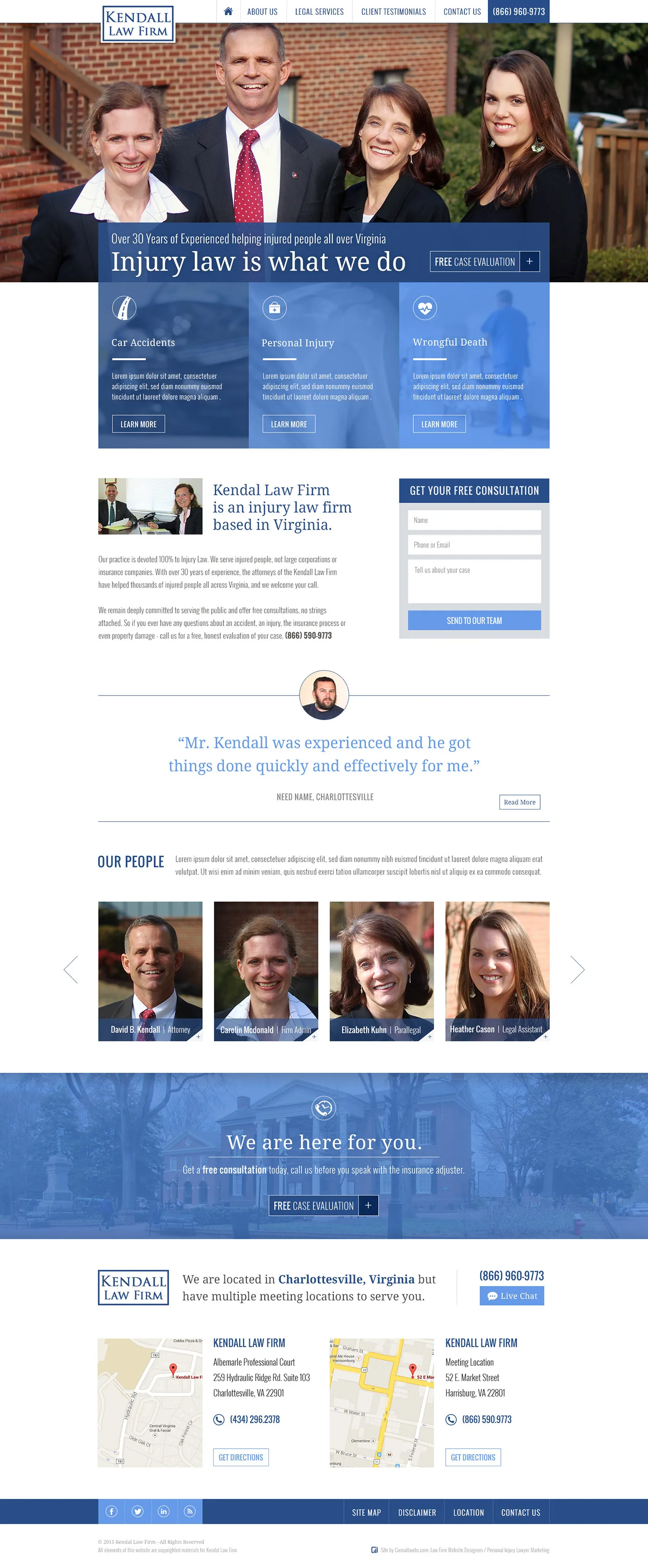 Law Firm Website Collection · Kendall Law Firm, image 1