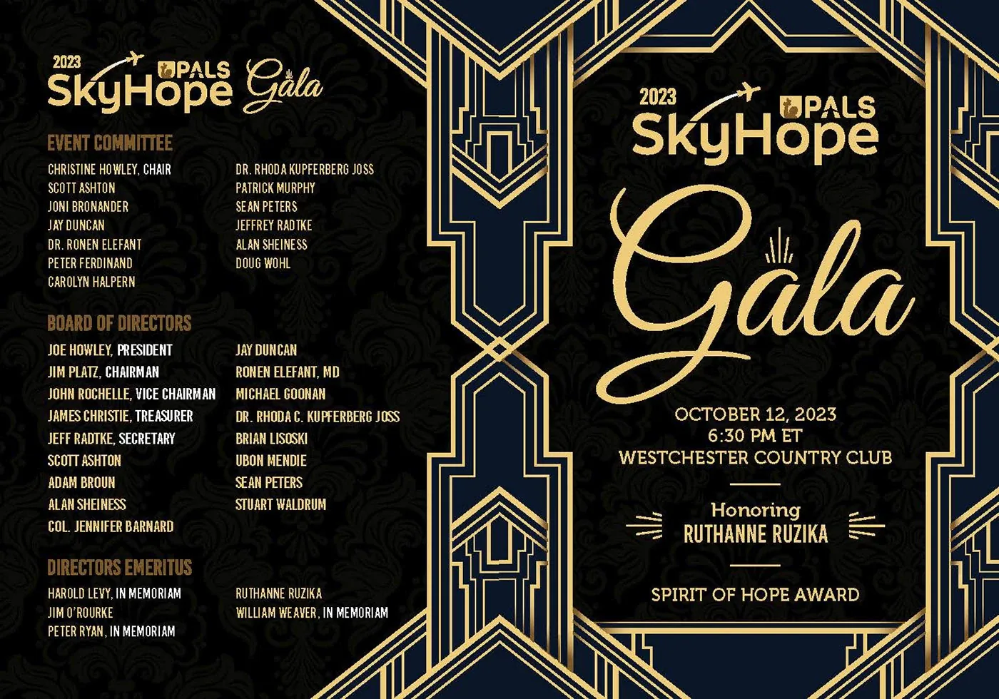 PALS SkyHope Gala Invitation, image 1