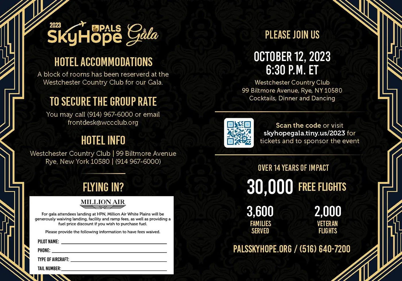 PALS SkyHope Gala Invitation, image 2