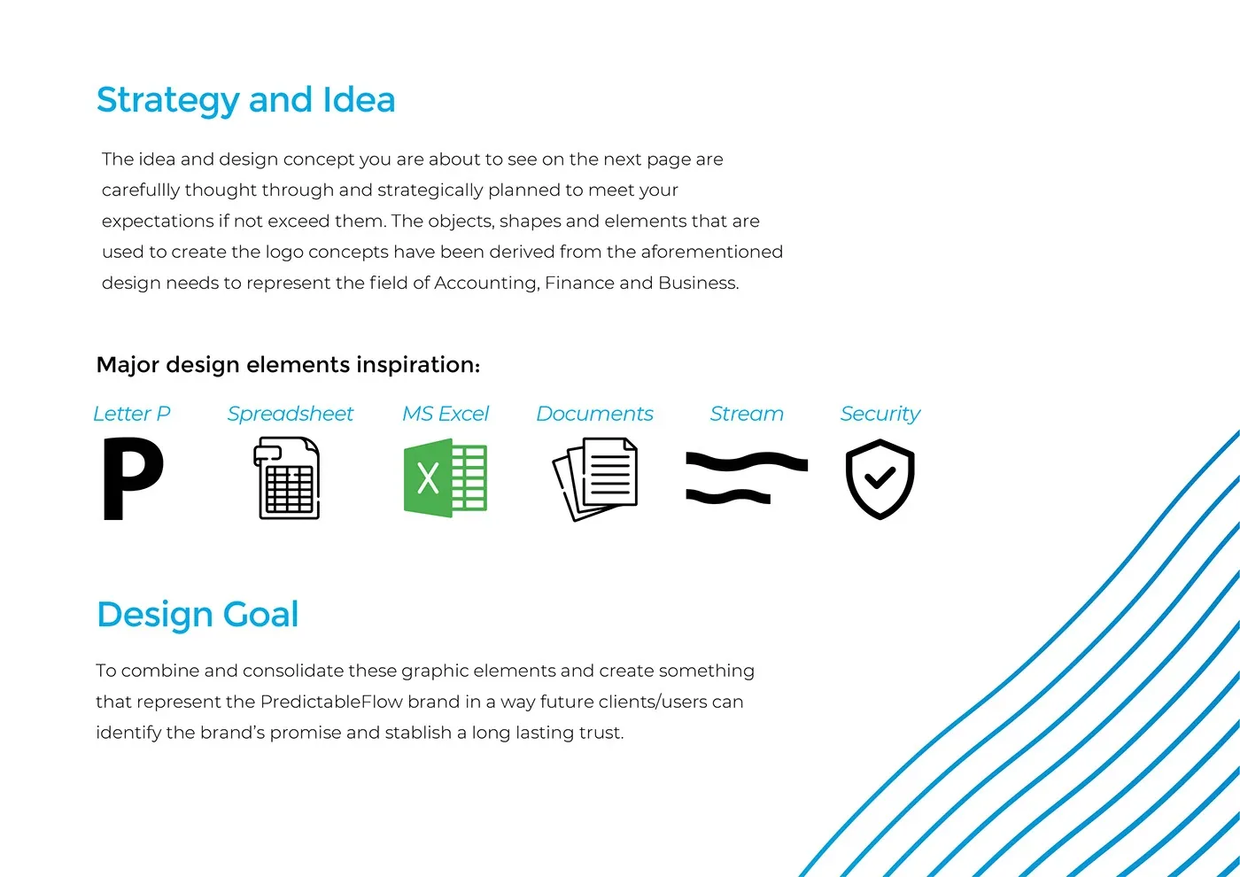Predictable Flow Branding · Logo design studies, image 4