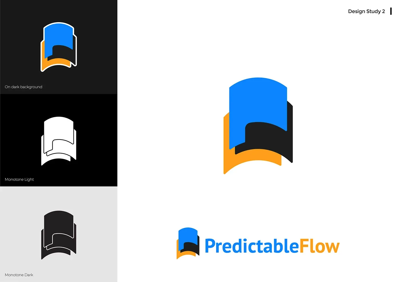 Predictable Flow Branding · Logo design studies, image 7