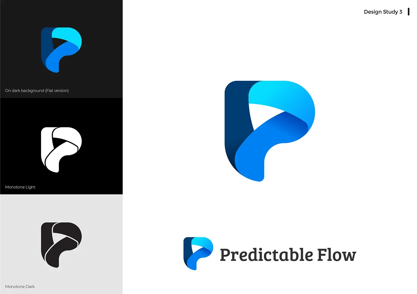 Predictable Flow Branding · Logo design studies, image 8